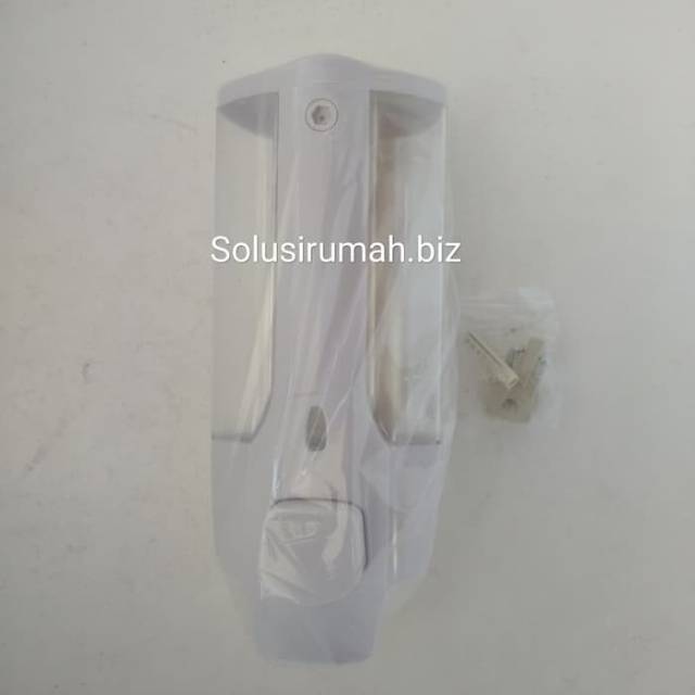 TEMPAT SABUN CAIR 1 LOCK PUTIH TERMURAH PENCET DEPAN SOAP DISPENSER