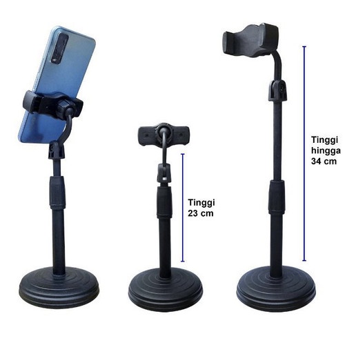 HD25 Stand Holder HP Handphone Penyangga Broadcasting Putar 360 Desktop / Holder Phone Stand HD 25
