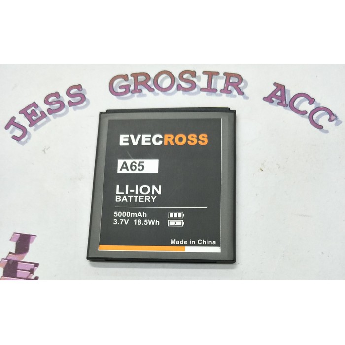 Baterai Battery Batre Evercross Evercoss Cross A65 A74F Double Power - Hitam