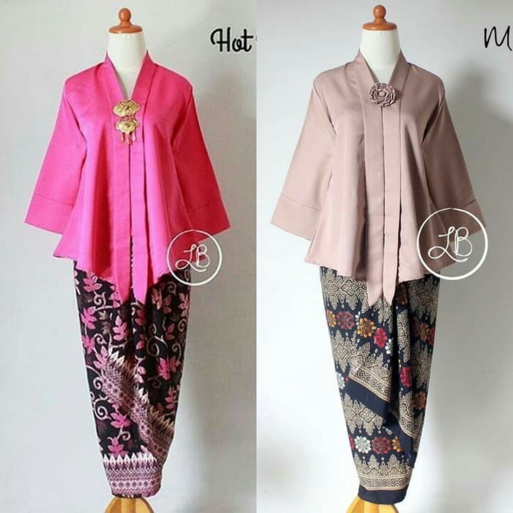 Kebaya Modern Floy Warna Silver Dan Warna Lainnya