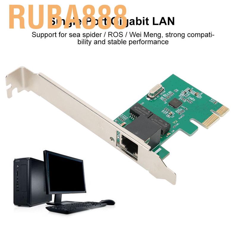 PCI-e Gigabit Ethernet Network Adapter Lan Card Realtek RTL8111E 1000Mbps Nic