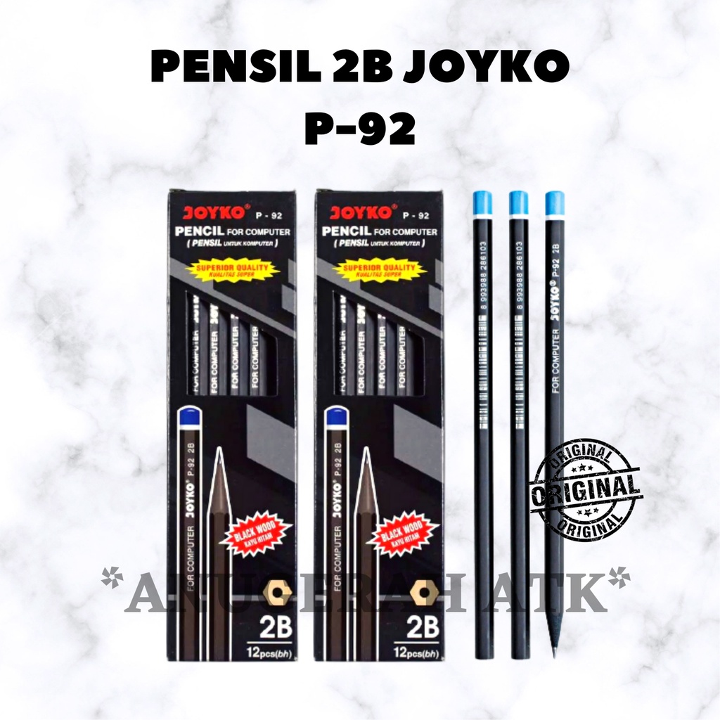 

Pensil Joyko P-92 2B Kayu hitam good quality