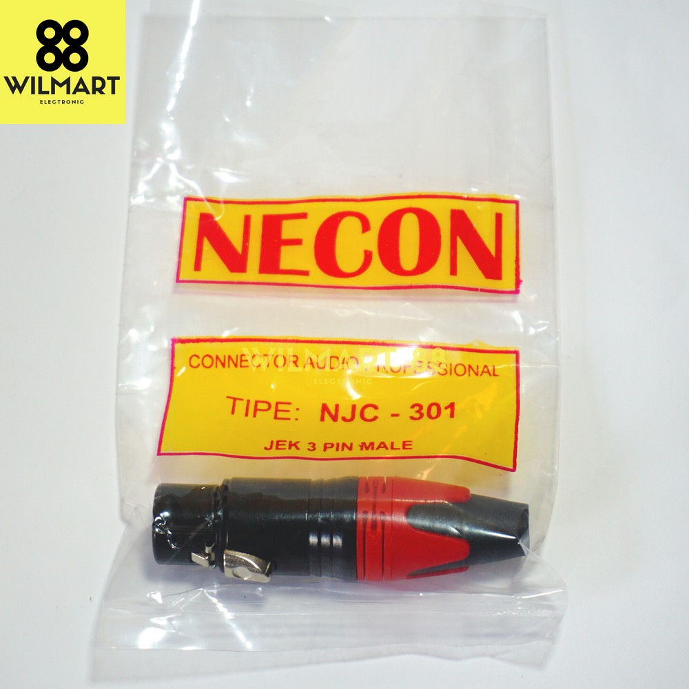 Jek Cannon NJC 301 3 Pin Female NECON | Connector Audio Professional | Jack Cannon|