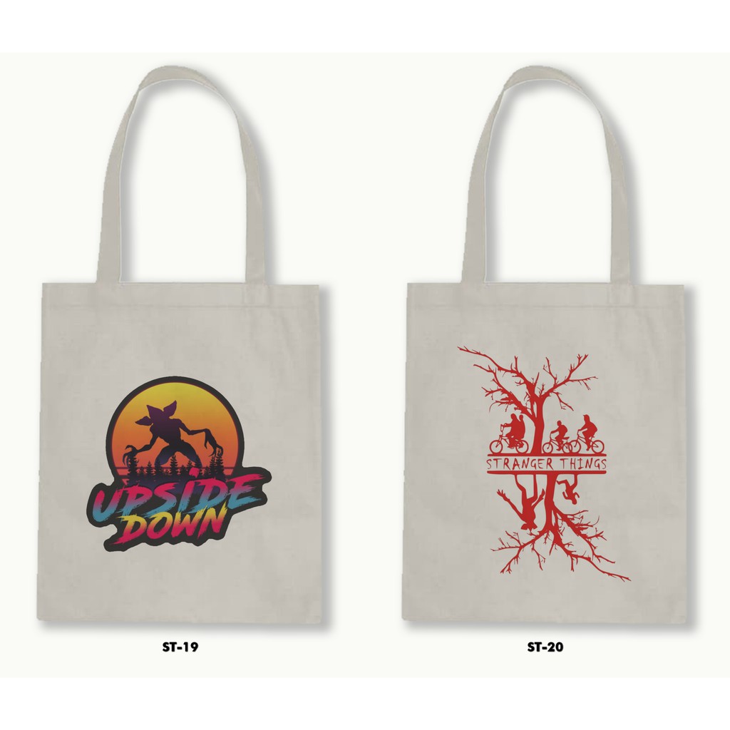 TOTE BAG BLACU - STRANGER THINGS .01