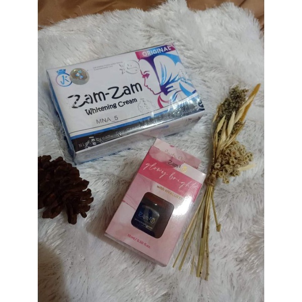 (Sepaket)Cream zamzam+Serum GlowyBright ORI