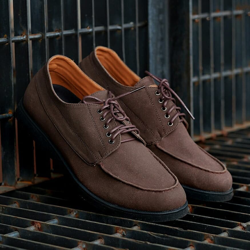 HUGO DARKBROWN |ManNeedMe x FSTP| Sepatu Sneakers Pria Moccasin ORI