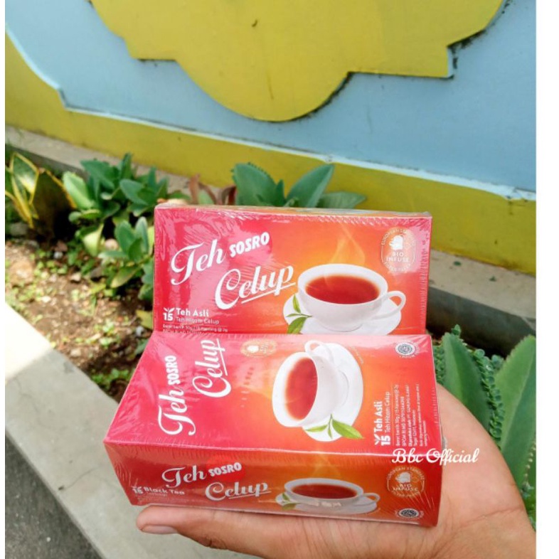 

(1 BOX = 15 BAG)* **TEH SOSRO CELUP 30 Gram