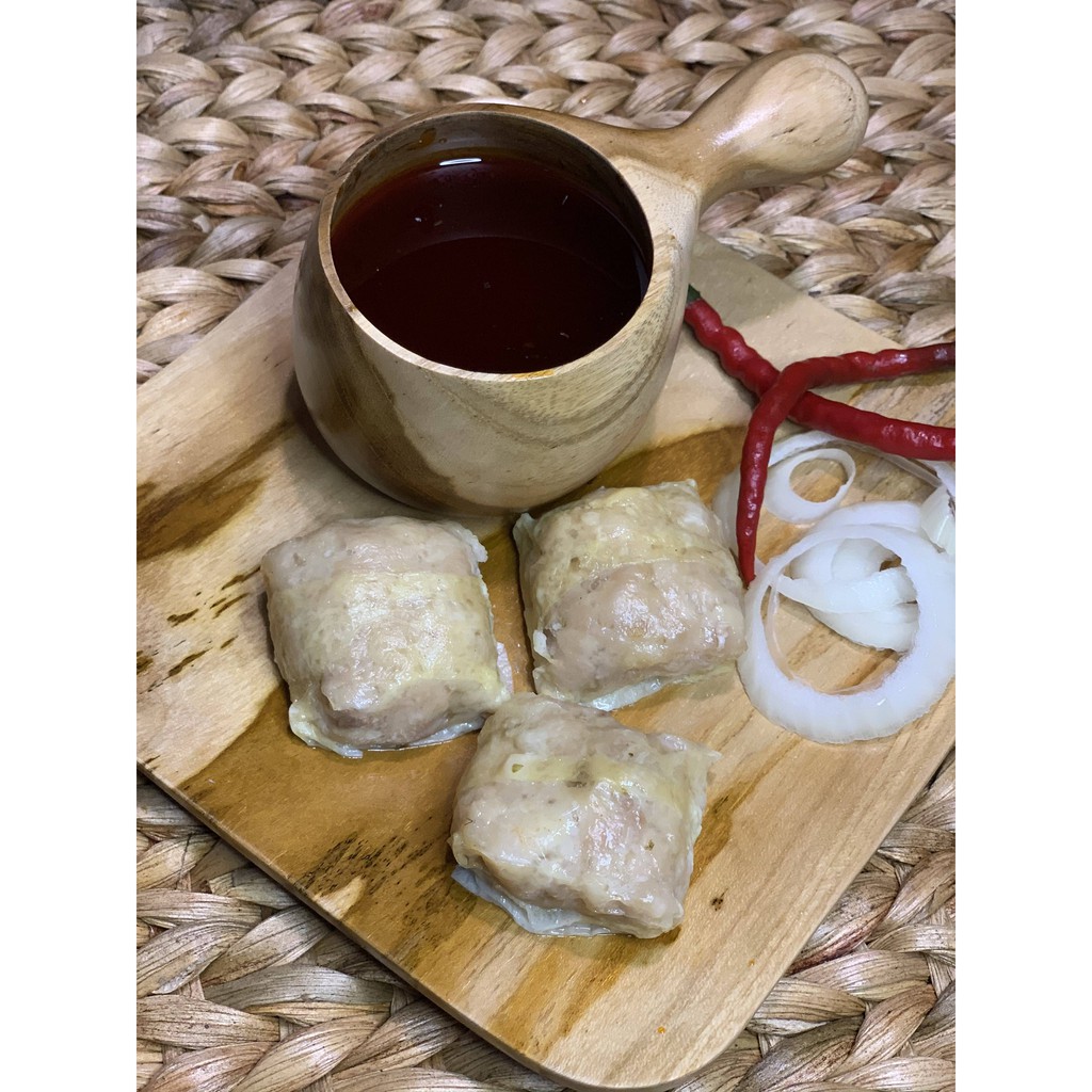 

Dimsum Lumpia Kulit Tahu Udang 10 pcs Hi Quality Big Size Include Chilli oil