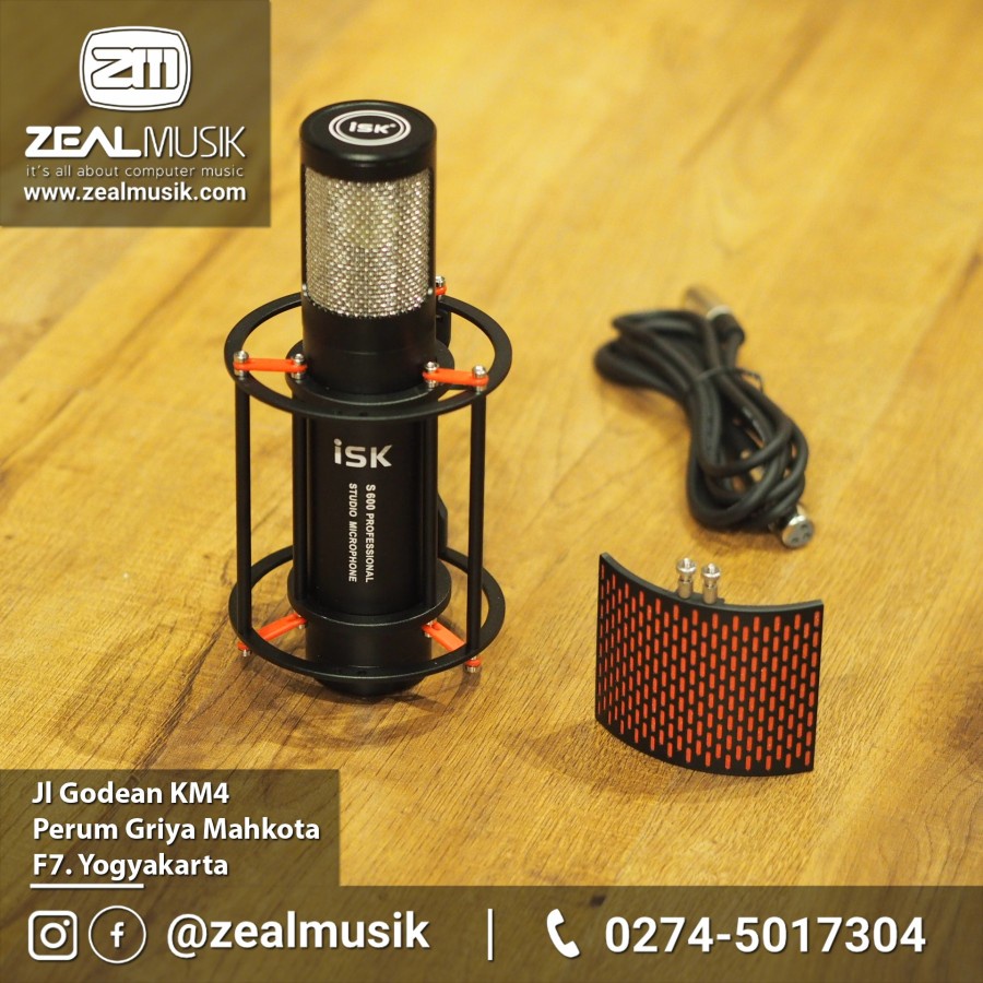 iSK S600 - Cardioid Condenser Microphone - Zeal Musik Jogja