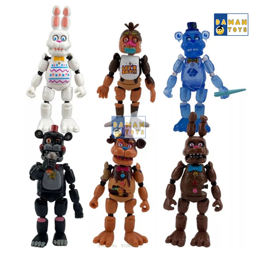 Action Figure FNAF Five Night At Freddy Fazbear Bonie Foxy Montgomery Glamrock