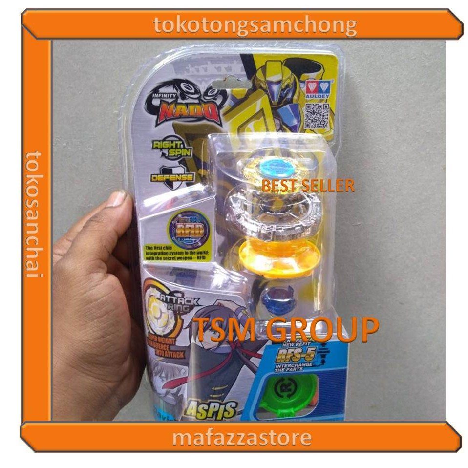 ORIGINAL GENUINE BEYBLADE INFINITY NADO AULDEY BASIC STARTER ASPIS ASLI MURAH GASING GYRO MURAH