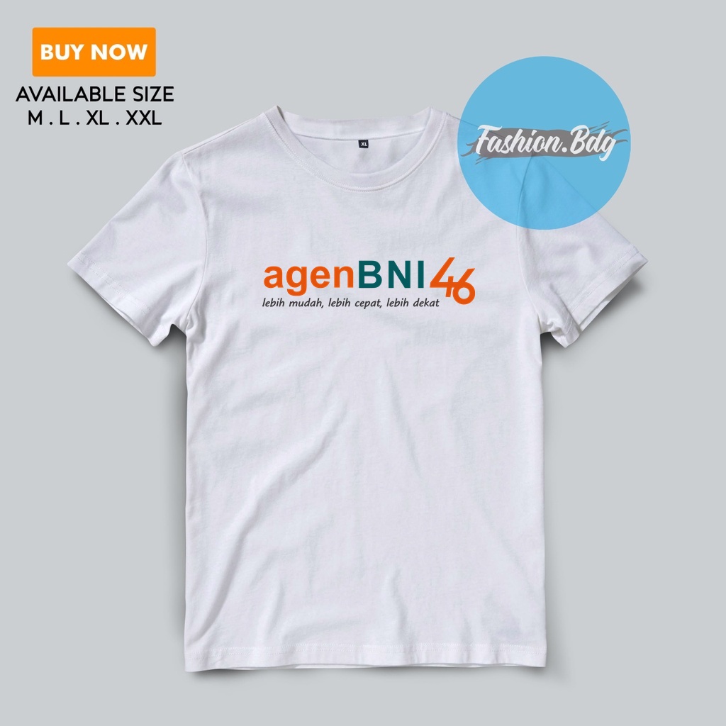 Kaos Baju Agen BNI 46 Tshirt Bahan Katun PE