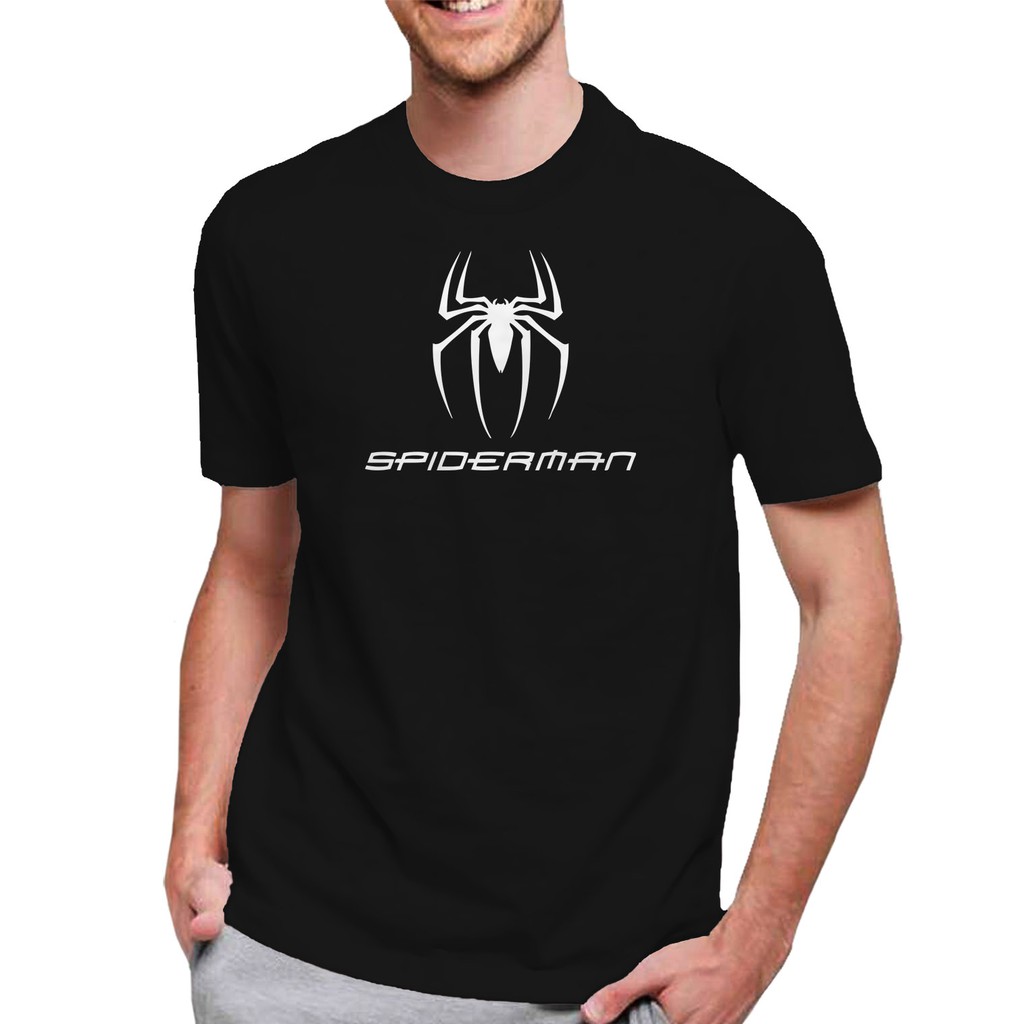 Baju Kaos Pria T-Shirt SPIDERMAN Baju Kaos Pria / Wanita Bahan Catton 100%