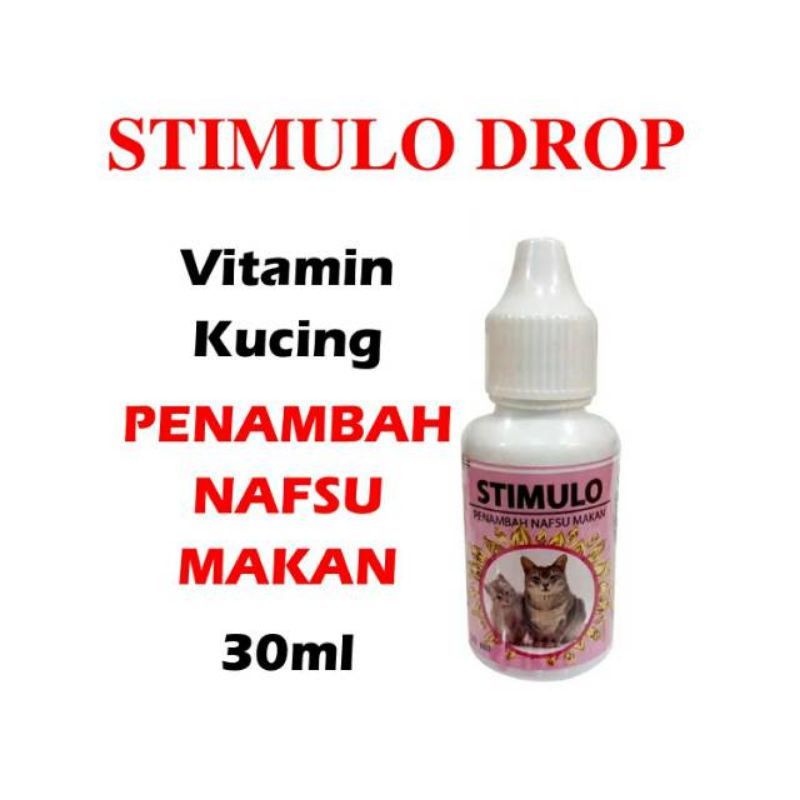 STIMULO DROP 30ml VITAMIN PENAMBAH NAFSU MAKAN ANAK KUCING KITTEN DEWASA
