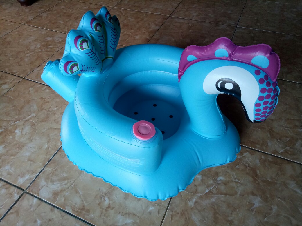 Kursi Sofa Angin Karakter Burung Merak Bahan Pvc Baby Chair Bisa Tiup/pompa Best Quality