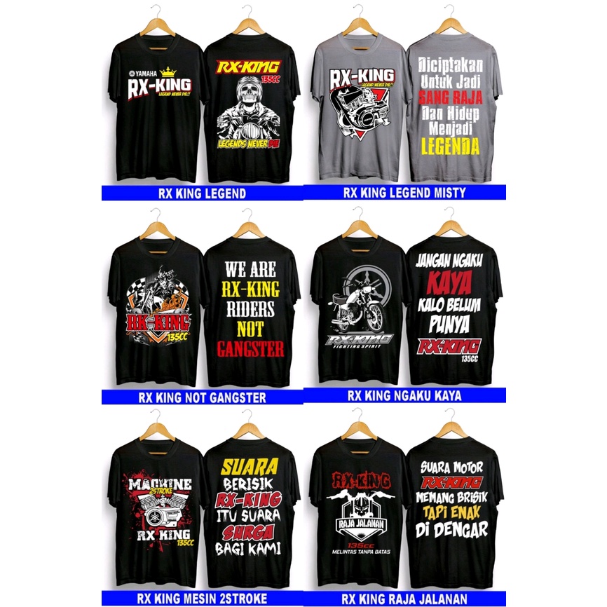 Kaos distro terbaru baju RX king keren sablon depan belakang kaos simpel termurah masa kini/kaos pri