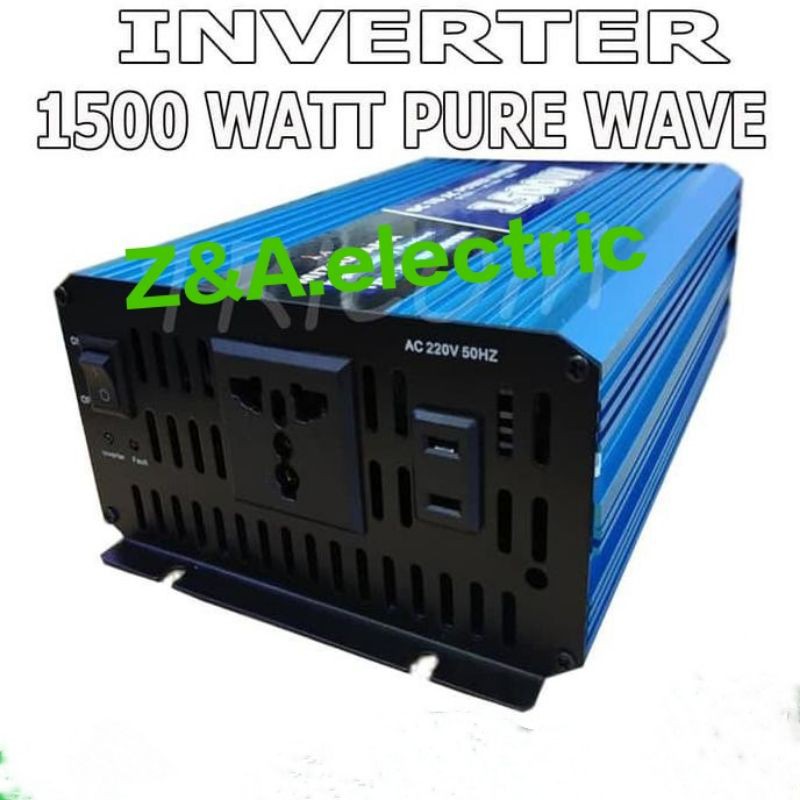 Power Inverter Pure Sin Wave (PSW) 12V 1500 watt DC to AC MITSUYAMA