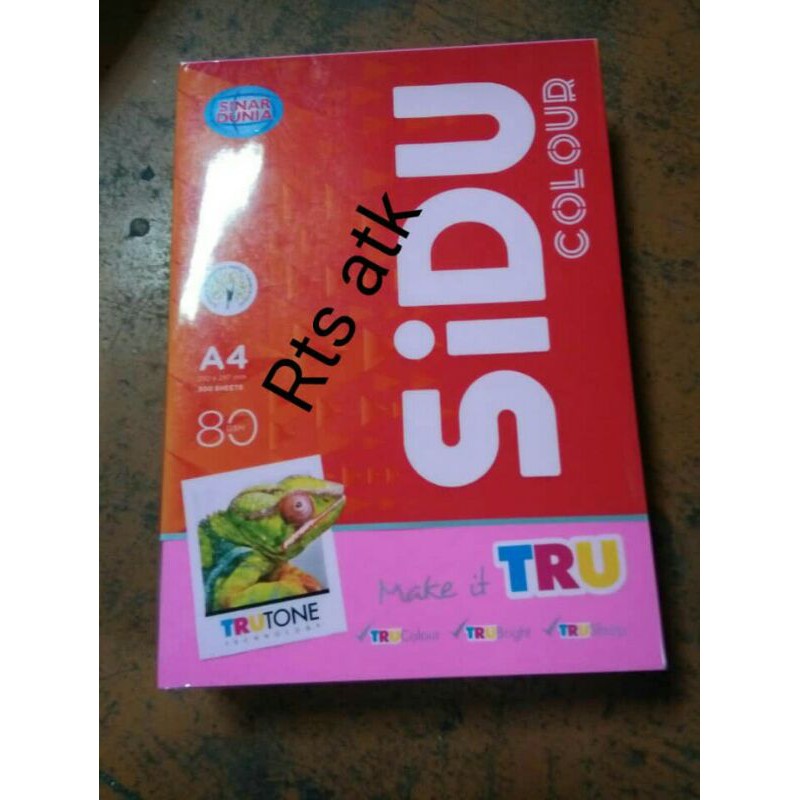 

kertas warna.sidu.it.cyber.hp.350.Red.ukuran.A4.80gsm