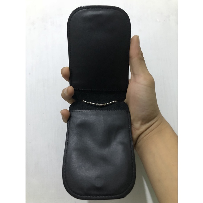 

r401mk Name Tag Id Card Dompet Kalung Lencana Kta Pers Metropol Kulit Premium Rf04R0F