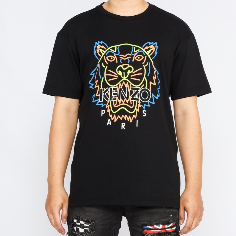 Ken. Tiger Tshirt Black/Neon