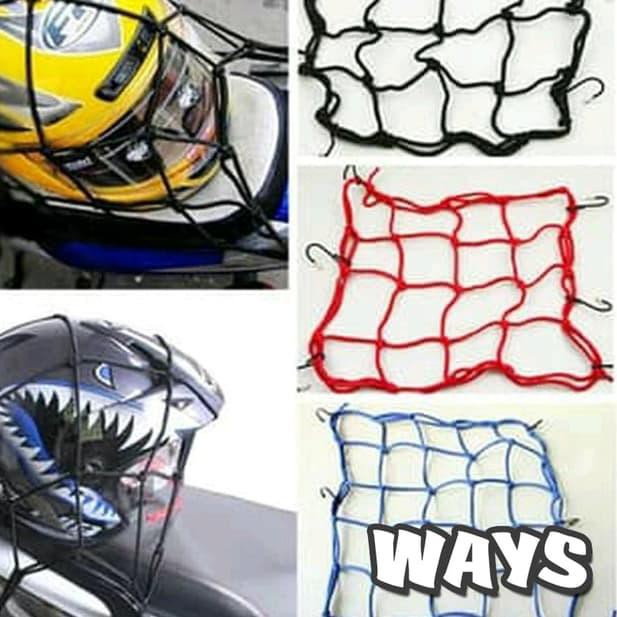 KQC [X065] Jaring Sarung Helm Barang Jok Motor Sonic CB 150R Vixion Satria .