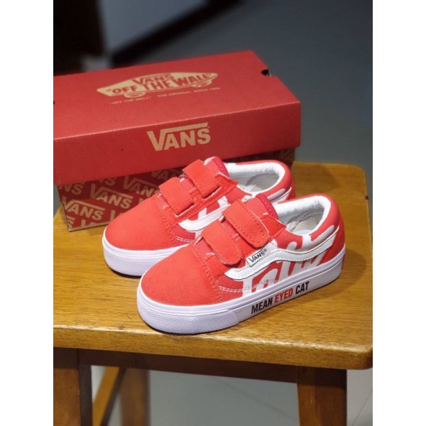Sepatu Anak Vans Oldskool Patta Red Size 20 - 35 Premium Quality