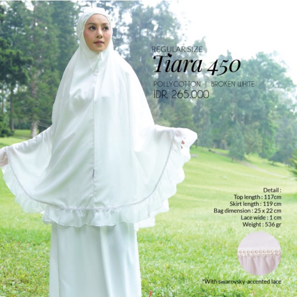 Tatuis Mukena Tiara 450 Broken White Berkualitas