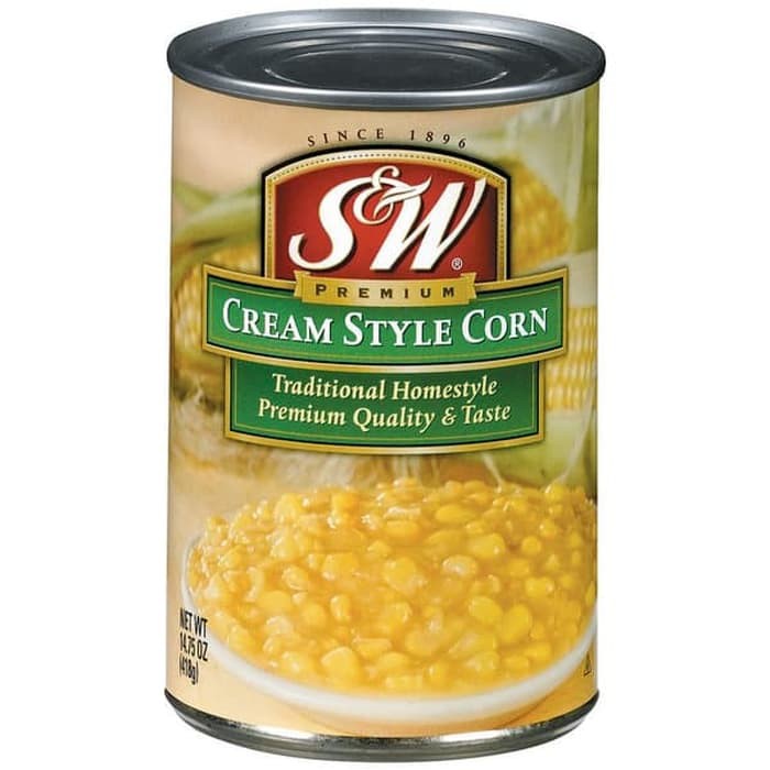 S&amp;W Cream Style Sweet Corn 425gr SW Jagung Manis Krim Dalam kaleng