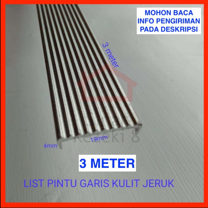 Jual Lis Pintu GARIS / Profil Aluminium Tarikan Panjang Frame Handle