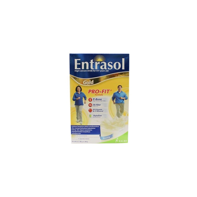

[COD] Entrasol Gold Susu Nutrisi Usia 51+ Rasa Vanilla / Coklat 600 gr [COD]