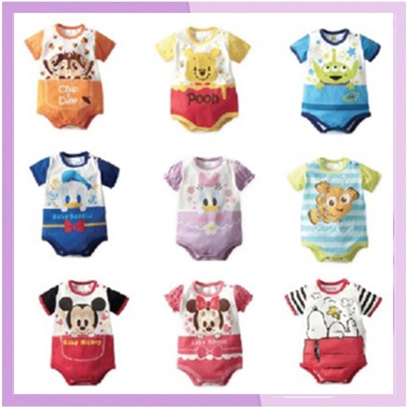 DISNEY Baby Baju Bayi Jumper Jumpsuit Romper Bayi 3-12 bulan