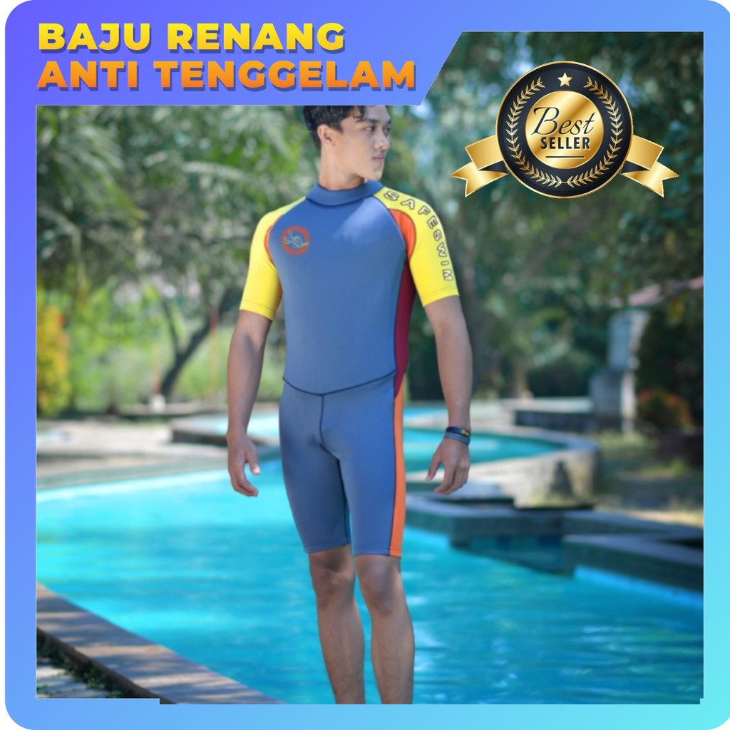 BAJU RENANG DEWASA PRIA ANTI TENGGELAM SAFESWIM ORIGINAL - AISHAPEDIA