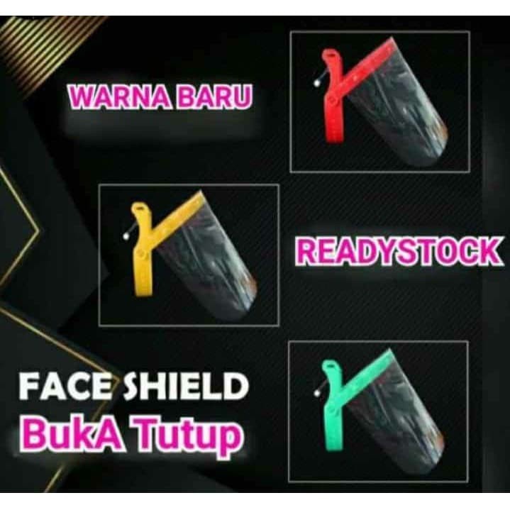 Face Shield High Grade Dewasa dan Anak Pelindung Wajah APD masker bening anti sesak pengap