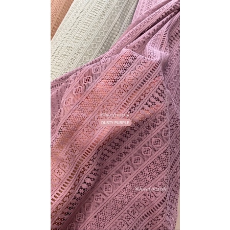 Kain Kebaya Brokat Kain Brokat Meteran Kain Brokat Motif Salur Raya