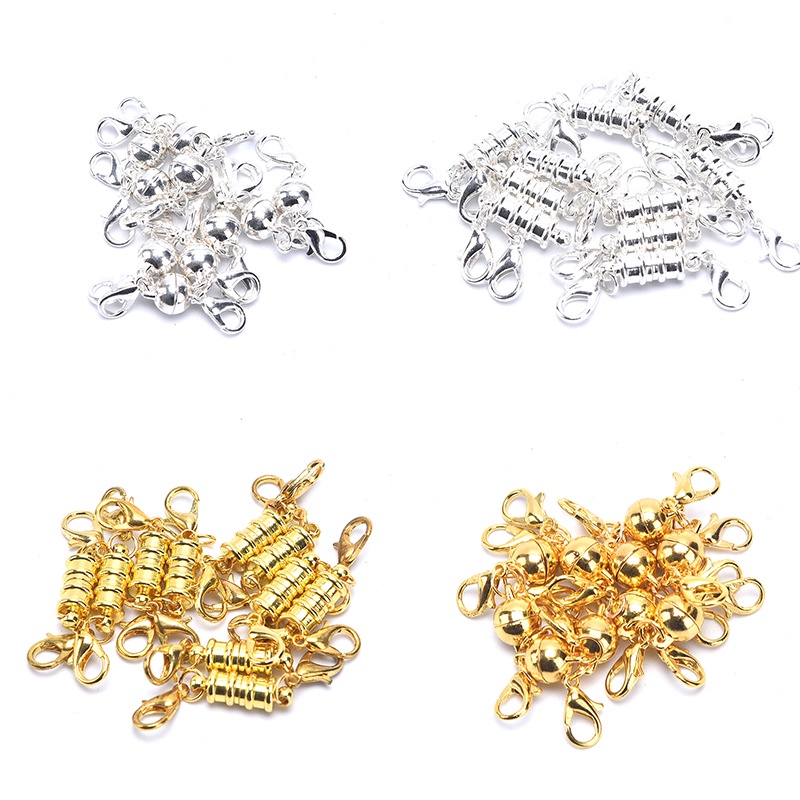 10pcs / lot Clasp Lobster Magnetik Untuk Membuat Perhiasan Handmade DIY