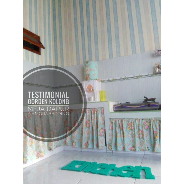 GORDEN KOLONG MEJA DAPUR CHLOE TANPA PONI SHABBY CHIC