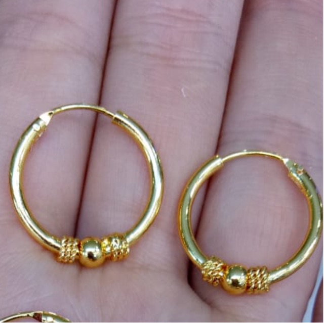 Anting bola kait gold suping