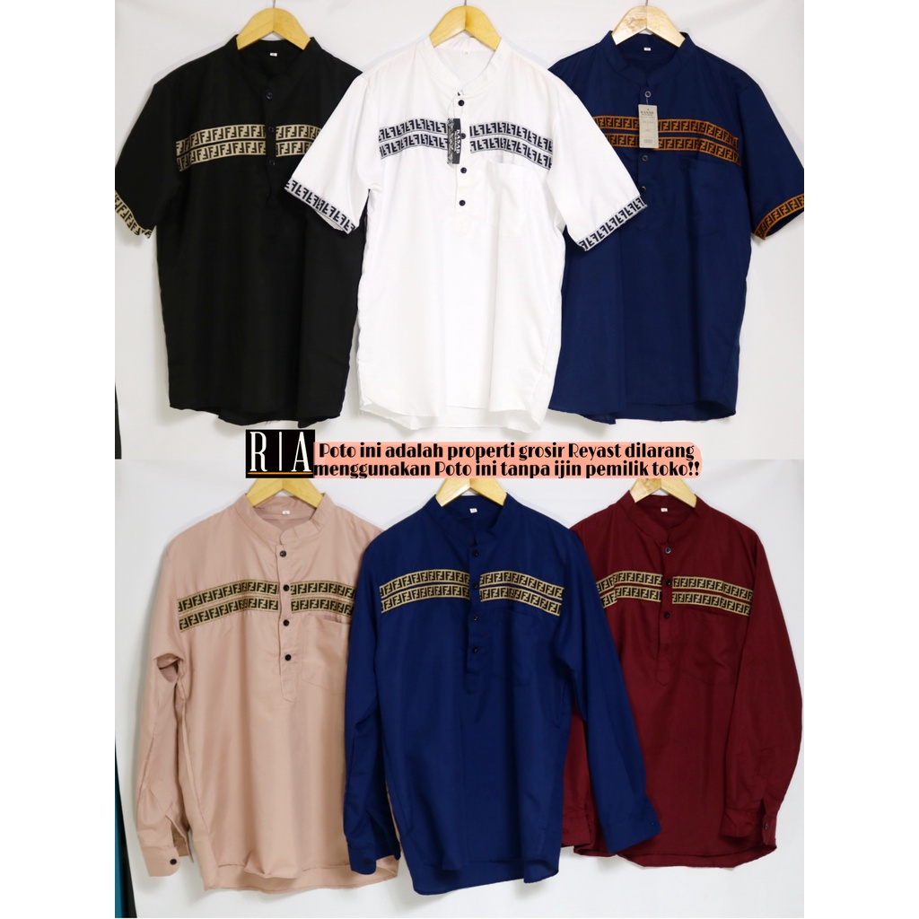 Kurta polos lengan panjang