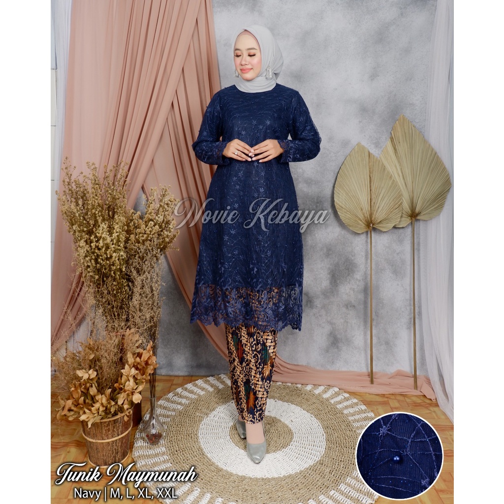 (COD) TUNIK KEBAYA MODERN - ATASAN TUNIK TILE - KEBAYA BROKAT - KEBAYA KONDANGAN TERBARU - KEBAYA PESTA - KEBAYA TUNIK - SET KEBAYA TILLE - SETELAN KEBAYA MODERN - KEBAYA MODERN - ATASAN KEBAYA - KEBAYA BRUKAT - KEBAYA  LAMARAN BY KINTANI FASHION