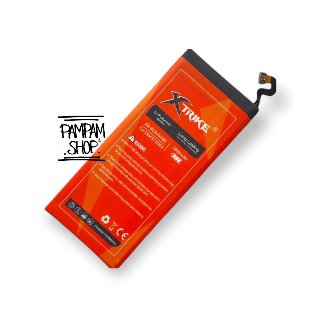 Baterai XTRIKE Double Power Original Samsung Galaxy S7 EDGE G935 Batre Batrai Battery Handphone HP Ori