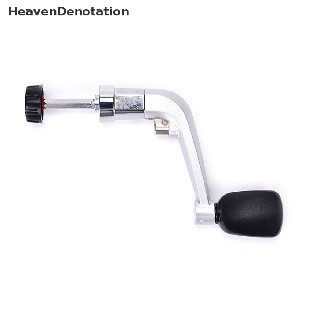 (Heavendenotation) Handle Crank Arm Reel Pancing Bahan Plastik Warna Hitam Power Lem Keras