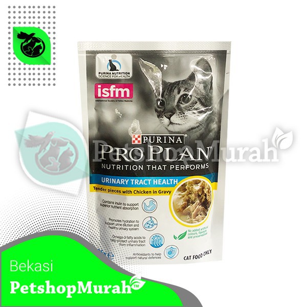 Makanan Kucing ProPlan Urinary Pouch 85gr Pouch Cat Food Pro Plan Urinari Ayam Sachet