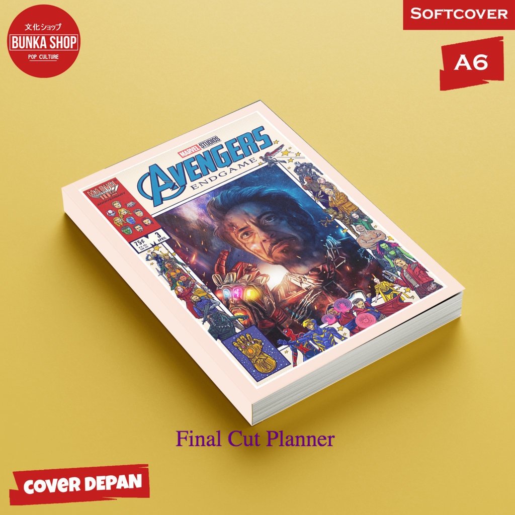 

Pocket Note Marvel Avengers Tony Stark Char1 Softcover A6 Buku Tulis Catatan Notes Agenda Planner Jurnal