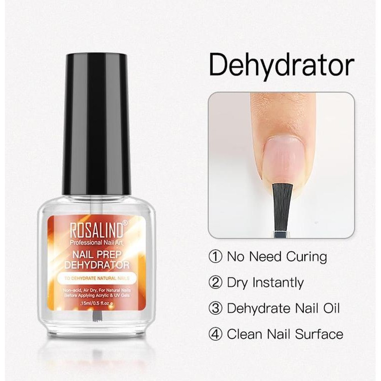 ROSALIND NAIL PREP DEHYDRATOR 15ml /PRIMER KUTEK GEL POLISH PRE PRIMER gel polish primer rosalind