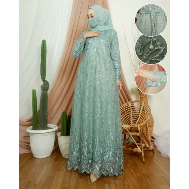 WILI MUSLIM - GAMIS BUSUI TUTON TILE PREMIUM DJ - GAMIS KEBAYA TERBARU 2022 - GAMIS KEBAYA MODERN 20