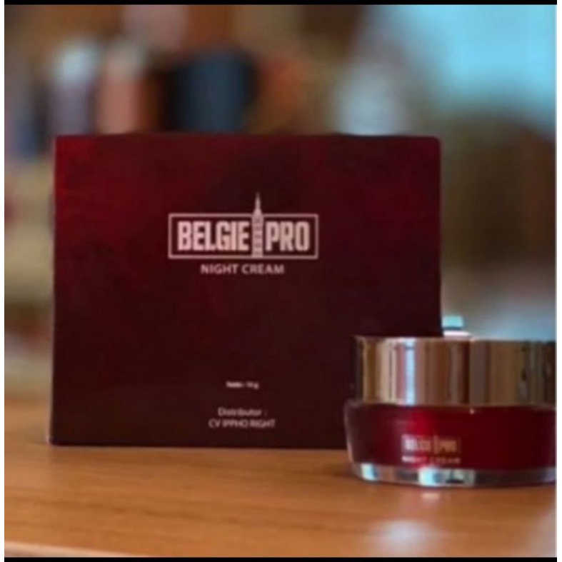 Krim malam penghilang flek hitam dan jerawat Belgie Pro