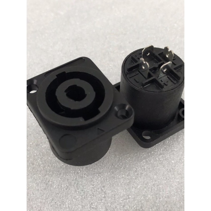 Soket Speakon SEGI HITAM KECIL Socket Speakon