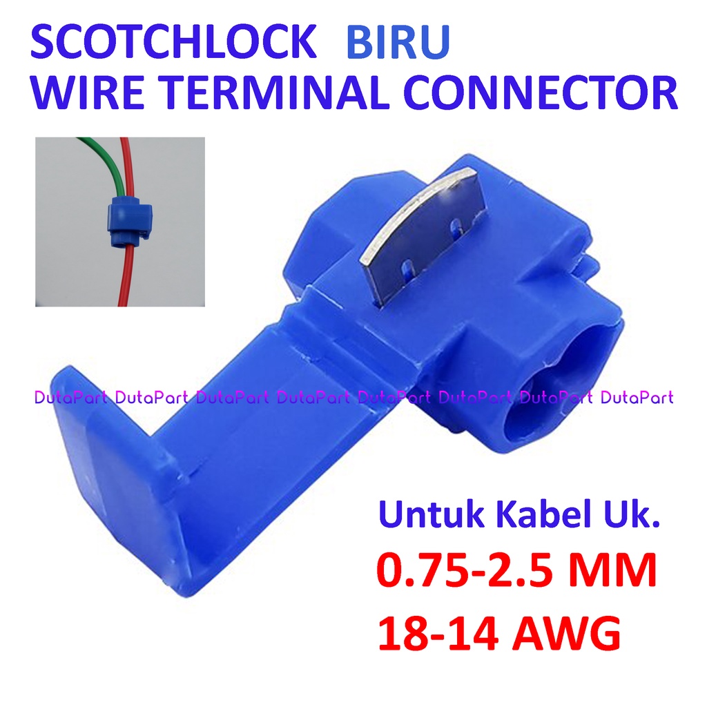 Blue Quick Connect Scotch Lock Wire Jumper Kabel Connector ScotchLock