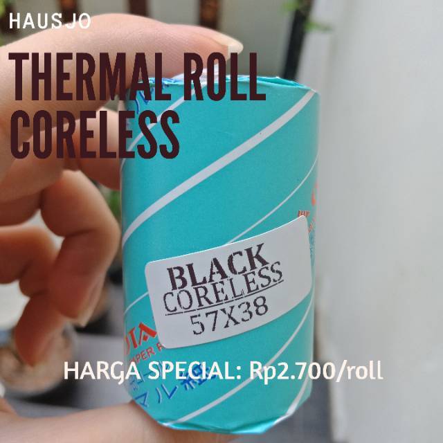 

Kertas Thermal Roll Otani 57x38 mm Coreless isi 10 Roll