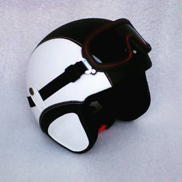 HM-1988 Helm Pororo Dewasa (Hitam Putih) Murah